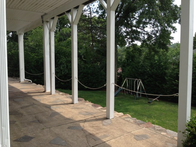 Stone Patio from walk out basement
