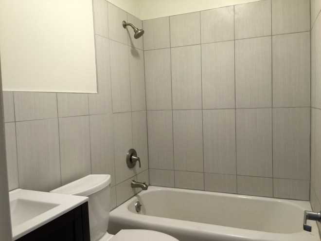 Newly renovated bathroom