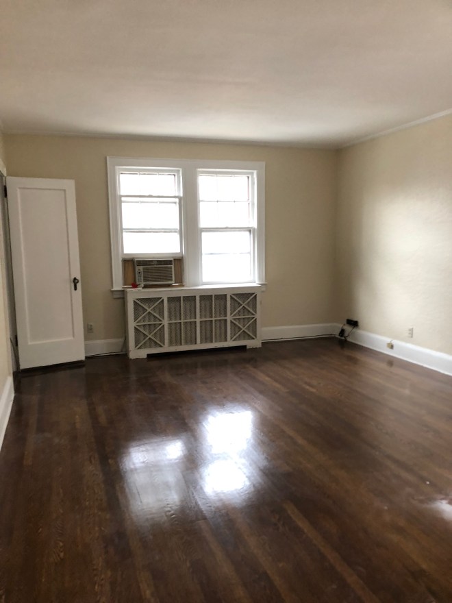 Apartment with hardwood floors