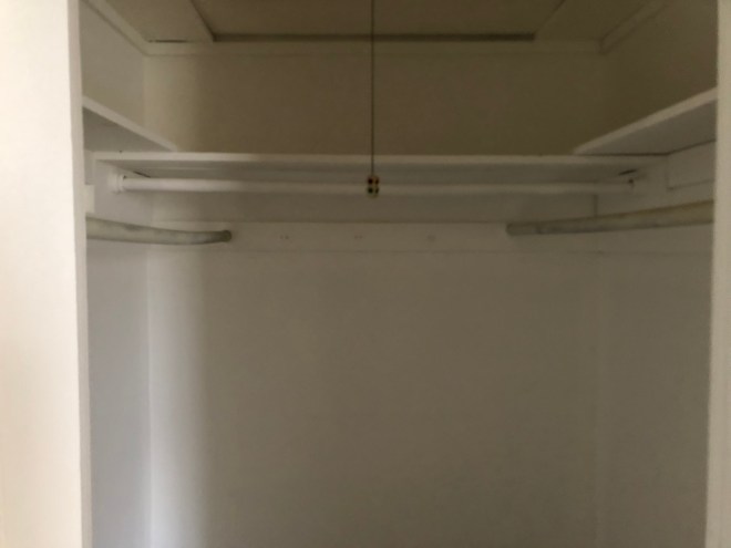 Apartment with bedroom closet