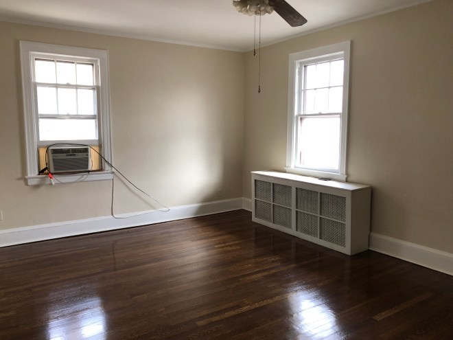 Apartment with hardwood floors
